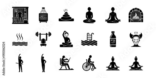 Infrared Sauna Spa Wellness Facility Icon