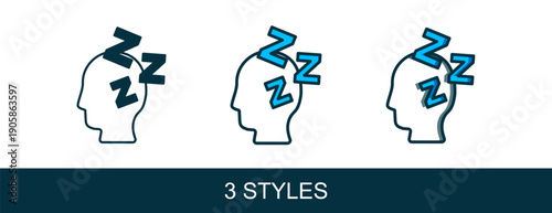 Filled outline Dreams icon isolated on white background. Sleep, rest, dream concept. Resting time and comfortable relaxation. Vector