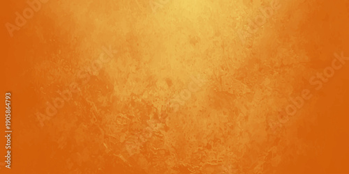 Vintage grunge backdrop featuring a stained orange wall texture blended with aged antique wood and brown parchment paper pattern for a textured retro design surface