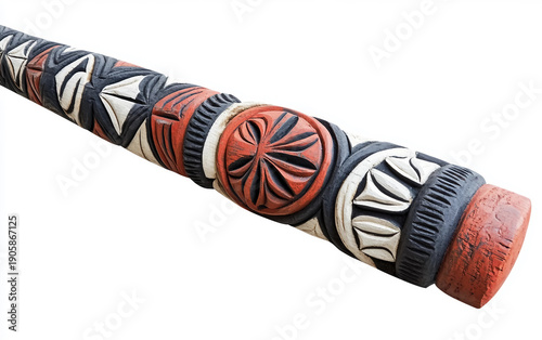 Traditional Maori Kowhaiwhai Rafter Designs and Patterns Isolated On White Background.
