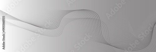 Abstract wave element for design. Digital frequency track equalizer. Stylized line art background. Vector illustration. Wave with lines created using blend tool. Curved wavy line, smooth stripe.