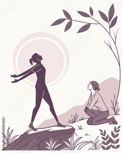 Emotional Healing Light – Sacred Spiritual Vector Illustration