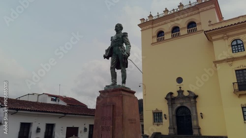 Historic Colonial City Center of Popayán with Iconic Buildings in Popayán, Colombia