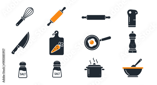 Kitchen Utensils and Cooking Accessories Set.