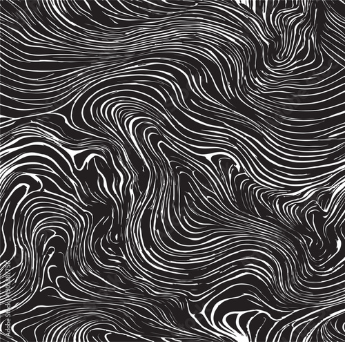 Wallpaper Mural Wavy, billowy, flowing lines abstract pattern. Waving lines texture. Vector illustration. EPS10. Torontodigital.ca