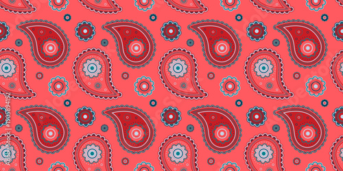 Henna clothes at floral ink. Buta delicate a card fashion. Old cover in seamless indian.