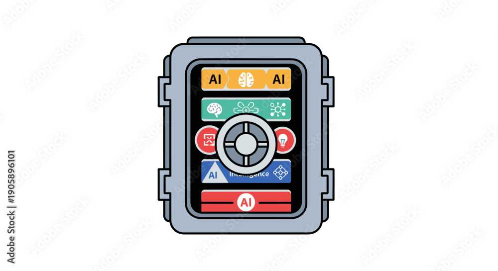 Fototapeta premium Smart Watch Face Display Screen.