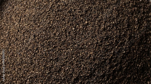 Ground Black Pepper Texture – Crushed Peppercorn Spice – Natural Seasoning Food Background for Packaging, Culinary Design, Organic Branding, Rustic Macro Close Up