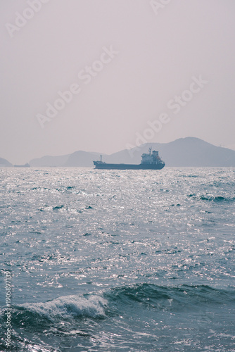 Coastal Walking Trail along the Rocky Shore of Yeongdo Island in Busan South Korea