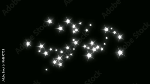 Wallpaper Mural Glitter sparkle shine stars trail burst, magical glowing star field animation with shimmering particles, cinematic transition and luxury overlays on black background. 4k video Torontodigital.ca