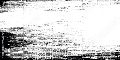  Vintage grunge newspaper collage background. Newspaper with old grunge vintage unreadable paper texture background