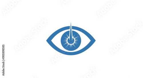 Blue Eye Graphic Design Element Illustration.