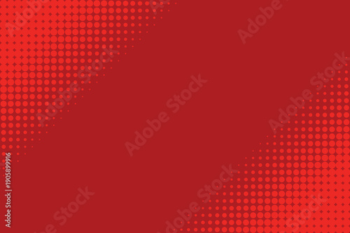 Red Vector halftone pattern easy edit for you design. Vector dots pattern on a white. Retro dots. Retro styled background of halftone dots.