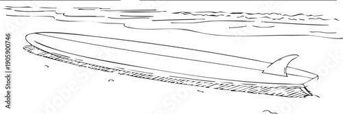 Surfboard vector illustration