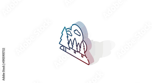 Cartoon ghost character with eyes.