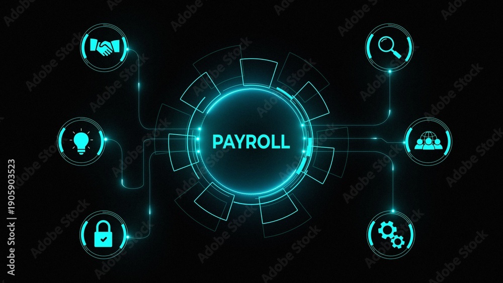 Obraz premium The concept of business, technology, the Internet and the network. virtual screen of the future and sees the inscription, on a black background