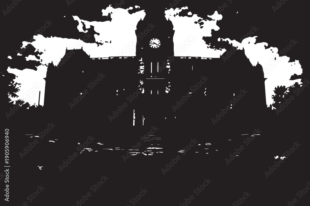 Obraz premium Massive Urban Building Grunge Texture