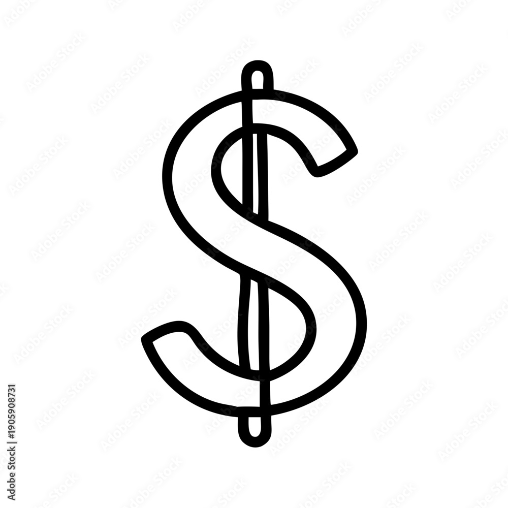 Obraz premium Dollar IconMoney SymbolUSD Currency IconCash IconDollar Sign Finance Dollar IconInvestment DollarProfit SymbolRevenue IconIncome Dollar