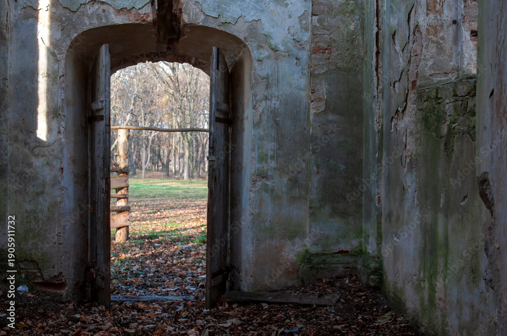 Fototapeta premium Abandoned Historic Palace in Eastern Europe