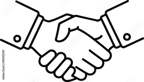 Handshake icon symbolizing partnership and agreement