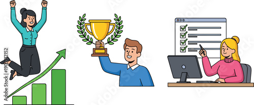 Achieving Success Through Hard Work: Celebrating Milestones, Winning Awards, and Mastering Tasks with Optimism, Motivation, and a Focus on Growth in Business and Personal Life