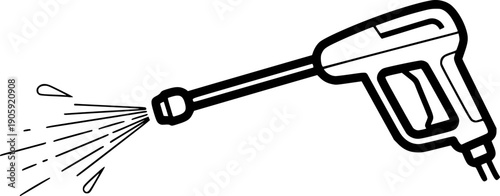 Pressure washer producing a high pressure water jet for effective cleaning
