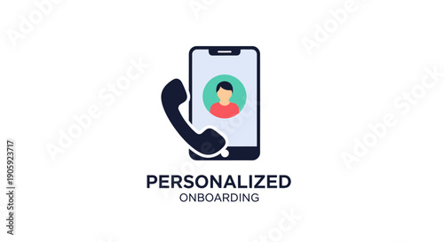 Smartphone with personalized onboarding screen.