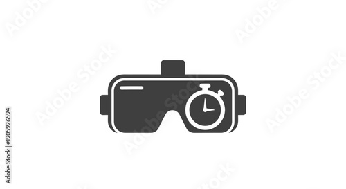 Virtual Reality Headset with Timer.