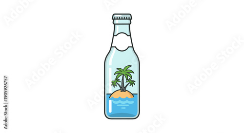 Tropical island in a bottle.