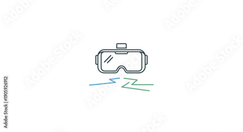 Virtual Reality Headset Device Technology.