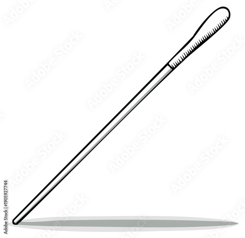 Cartoon Cotton Swab Illustration