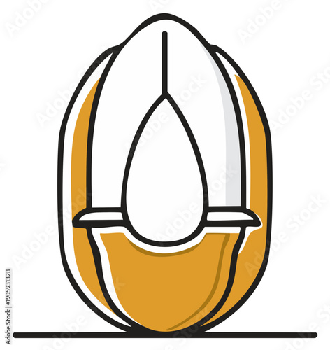 Urinal icon vector illustration with simple line art for public restroom