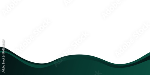 Abstract minimal background with green gradient. Dynamic wave banner background with soft green color . presentation flayer. vector illustration