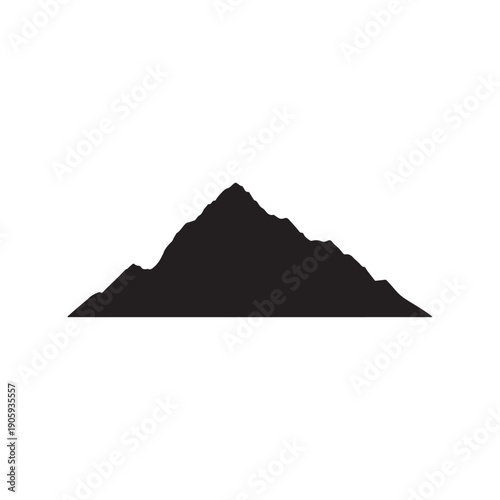 K2 mountain silhouette vector flat illustration design.
