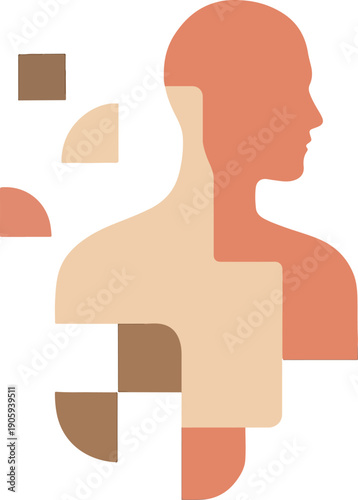 Rebuilding Self Identity Concept Illustration Symbolizing Emotional Resilience