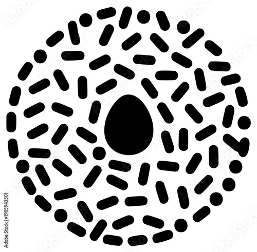 Vector Illustration of Donut with Sprinkles Round Pastry and Hole Dessert Food Icon