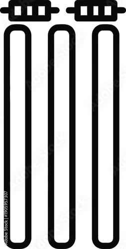 Simple illustration of two water filter cartridges side by side.