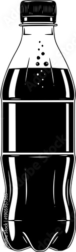 Simple black icon of closed cosmetic compact case next to vertical makeup applicator brush solid shape
