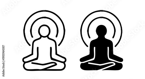 Contrast between traditional and modern representations of meditation or mindfulness practices