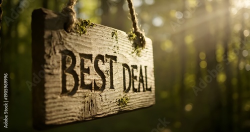 Best Deal Wooden Sign In Green Forest
