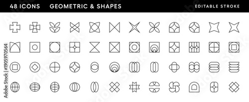 Photos Geometric shape and abstract element collection