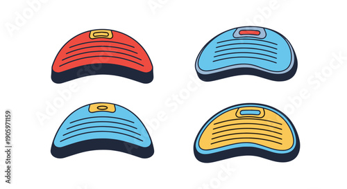 Cooling Pad Line art color modern style