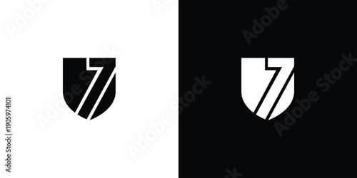 The 7 security logo design is modern and strong