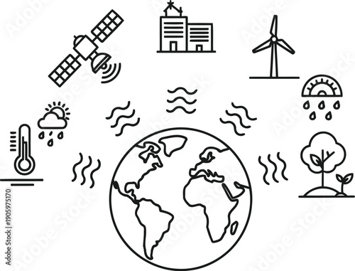 Global connectivity through advanced communication and technology networks.