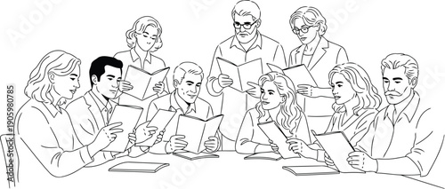 Group of people sitting together around a table in a casual gathering setting