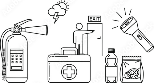 Essential items for maintaining oral hygiene and kitchen cleanliness