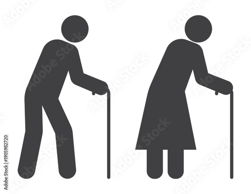 old man and woman icon