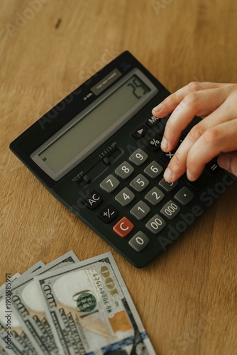 Fotografi Calculadora mao tecnologica