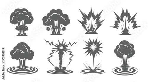 Tree lightning strike silhouette sequence showing storm impact and intensity stages