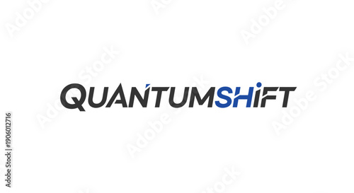 Quantum Shift Logo Design on White Background.